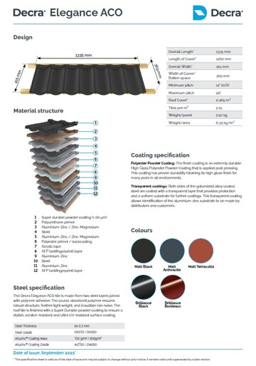 Decra® Elegance Acoustic